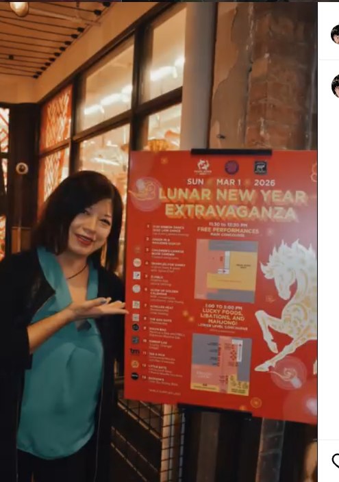 Julie Huang at Pearl River Mart's Lunar New Year Extravaganza, Chelsea Market